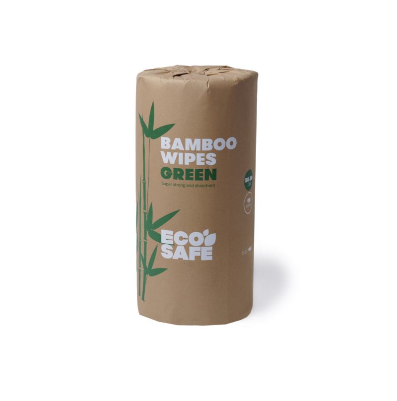Green Wipes Bamboo 50cm x 30cm, 90 Wipes/Roll