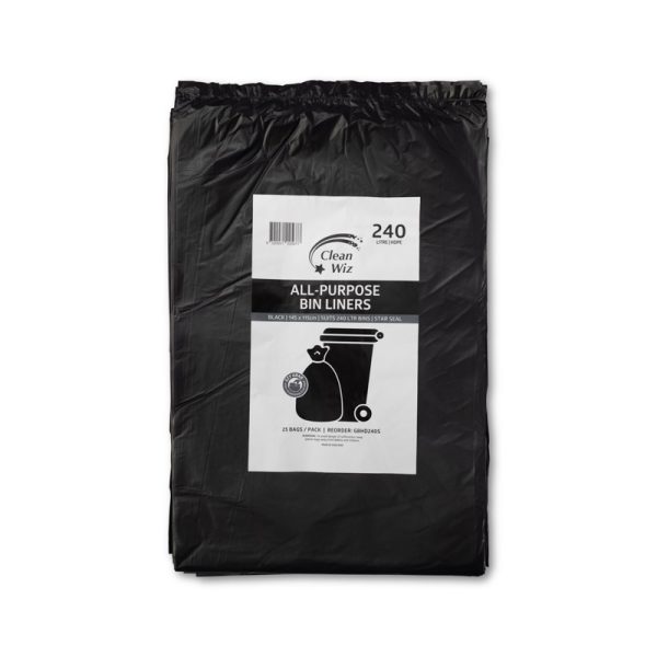240ltr All-Purpose Bin Liner, Star Seal